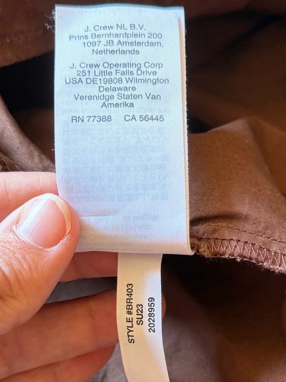 J.CREW Chocolate Brown Sz S One Shoulder Smocked Cotton Poplin Midi Dress BR403